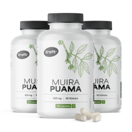 3x Muira Puama 5000 mg, skupaj 360 kapsul