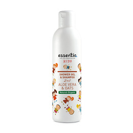 Naravni otroški gel za prhanje in šampon – aloe vera & oves, 250 ml