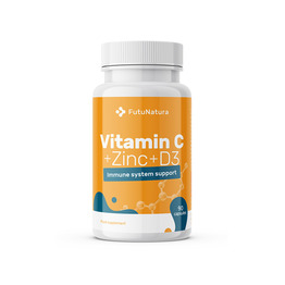 Vitamin C + cink + vitamin D3, 90 kapsul