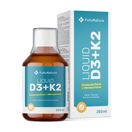 Vitamin D3 + K2 – v tekočini, 250 ml