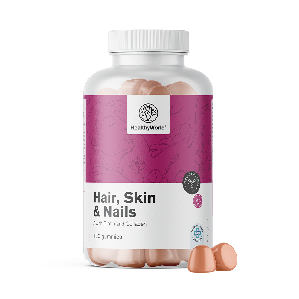 Hair, Skin & Nails – gumiji za lase, kožo in nohte z okusom citrusov