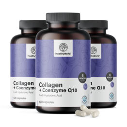 3x Kolagen + Koencim Q10, skupaj 360 kapsul