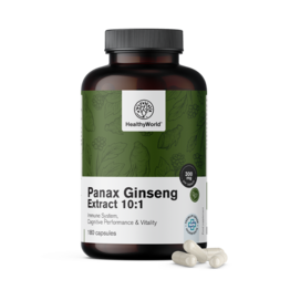 Panax Ginseng 300 mg – izvleček ginsenga 10:1, 180 kapsul