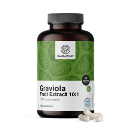 Graviola 200 mg – izvleček 10:1, 180 kapsul