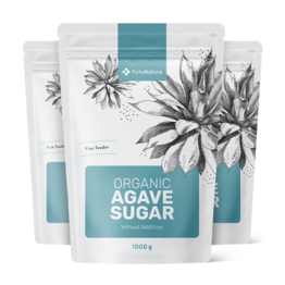 3x BIO Agavin sladkor v prahu, skupaj 3000 g