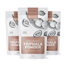 3x BIO Triphala v prahu, skupaj 600 g
