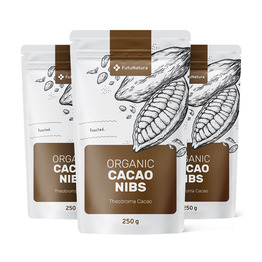 3x BIO Zdrobljena kakavova zrna criollo, skupaj 750 g