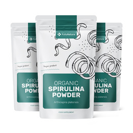 3x BIO Spirulina v prahu, skupaj 750 g