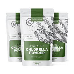 3x BIO Chlorella v prahu, skupaj 600 g