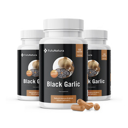 3x Črni česen 500 mg, skupaj 360 kapsul