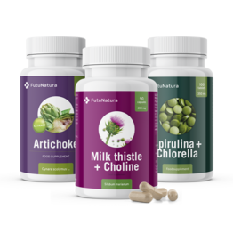 DETOX: Pegasti badelj + Artičoka + Alge, komplet