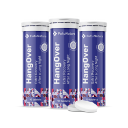 3x HangOver – šumeče tablete, skupaj 30 šumečih tablet