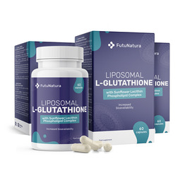 3x Liposomski L-glutation, skupaj 180 kapsul