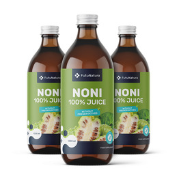 3x 100 % noni sok, skupaj 3000 ml