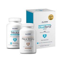 Popoln moški: BlueFertil + Navadna zobačica + Maca, komplet