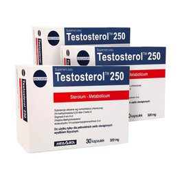3x Testosterol 250, skupaj 90 kapsul