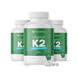 3x Vitamin K2 MK-7 200 μg, skupaj 540 kapsul