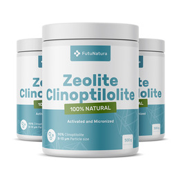 3x Zeolit klinoptilolit, skupaj 1500 g