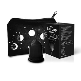 Menstrualna skodelica LaliCup XL – črna, 1 kos