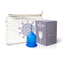 Menstrualna skodelica LaliCup S – modra, 1 kos