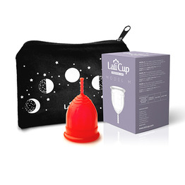 Menstrualna skodelica LaliCup M – rdeča, 1 kos