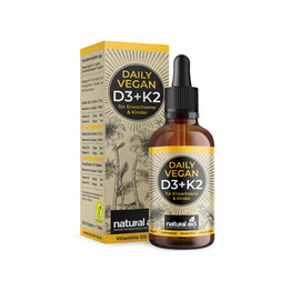 Veganski vitamin D3 + K2 kapljice, 30 ml