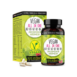 Veganski vitamini in minerali, 120 kapsul