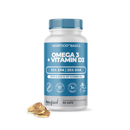 Omega 3 + vitamin D3, 60 kapsul