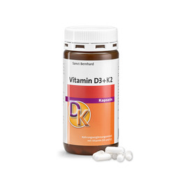 Vitamin D3 + K2, 180 kapsul