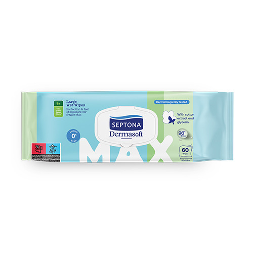 Otroški vlažilni robčki Dermasoft Max
