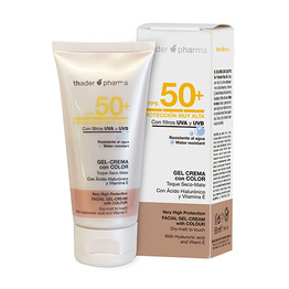SPF 50+ Obarvan kremni gel za obraz, 50 ml