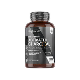 Aktivno oglje 2000 mg, 180 kapsul